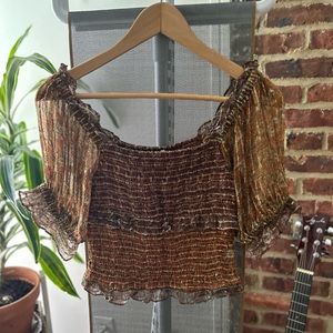 Anthropologie Letinebe Crop Top